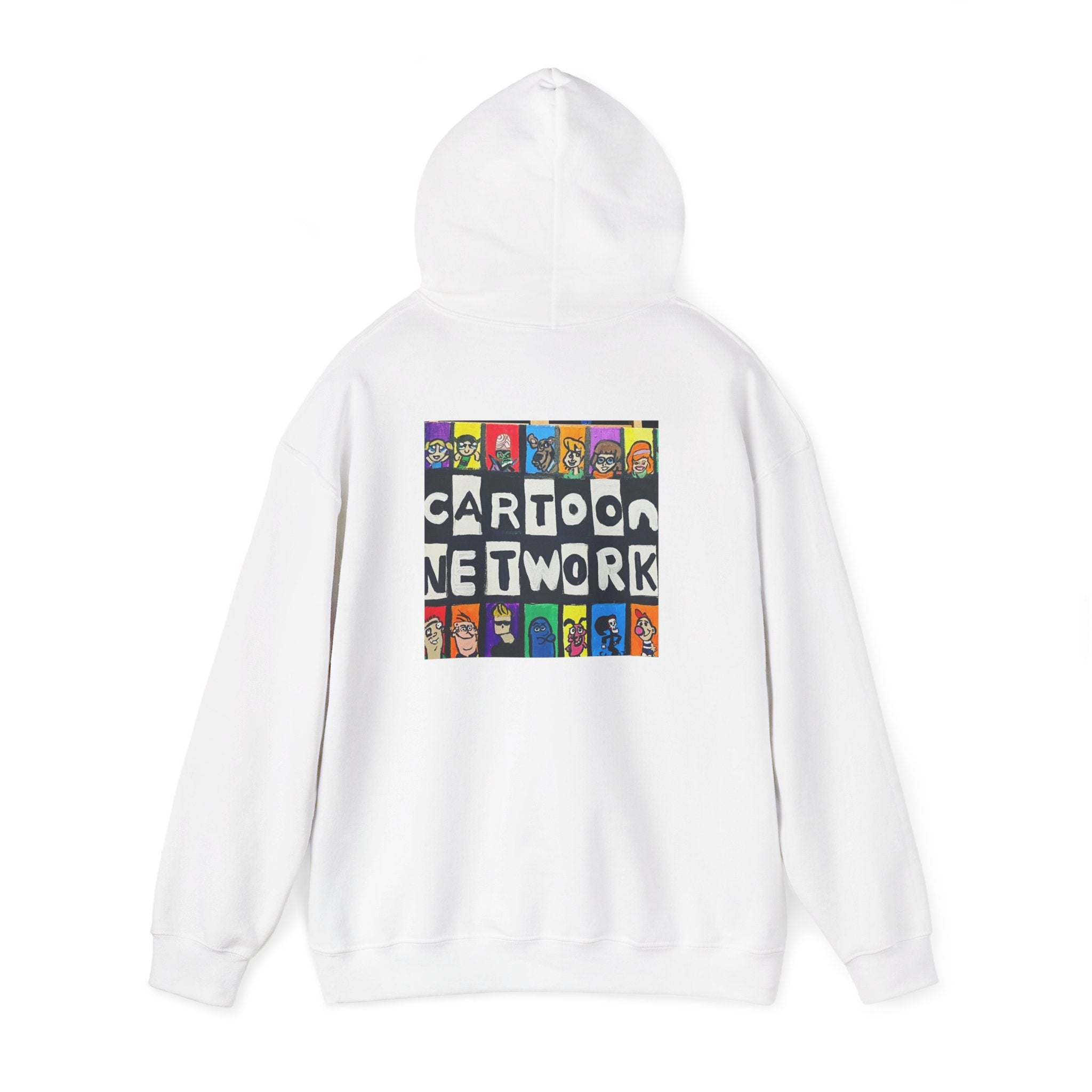 Cartoon Network Collage Hoodie — Retro Cartoon Characters Graphic Pullover