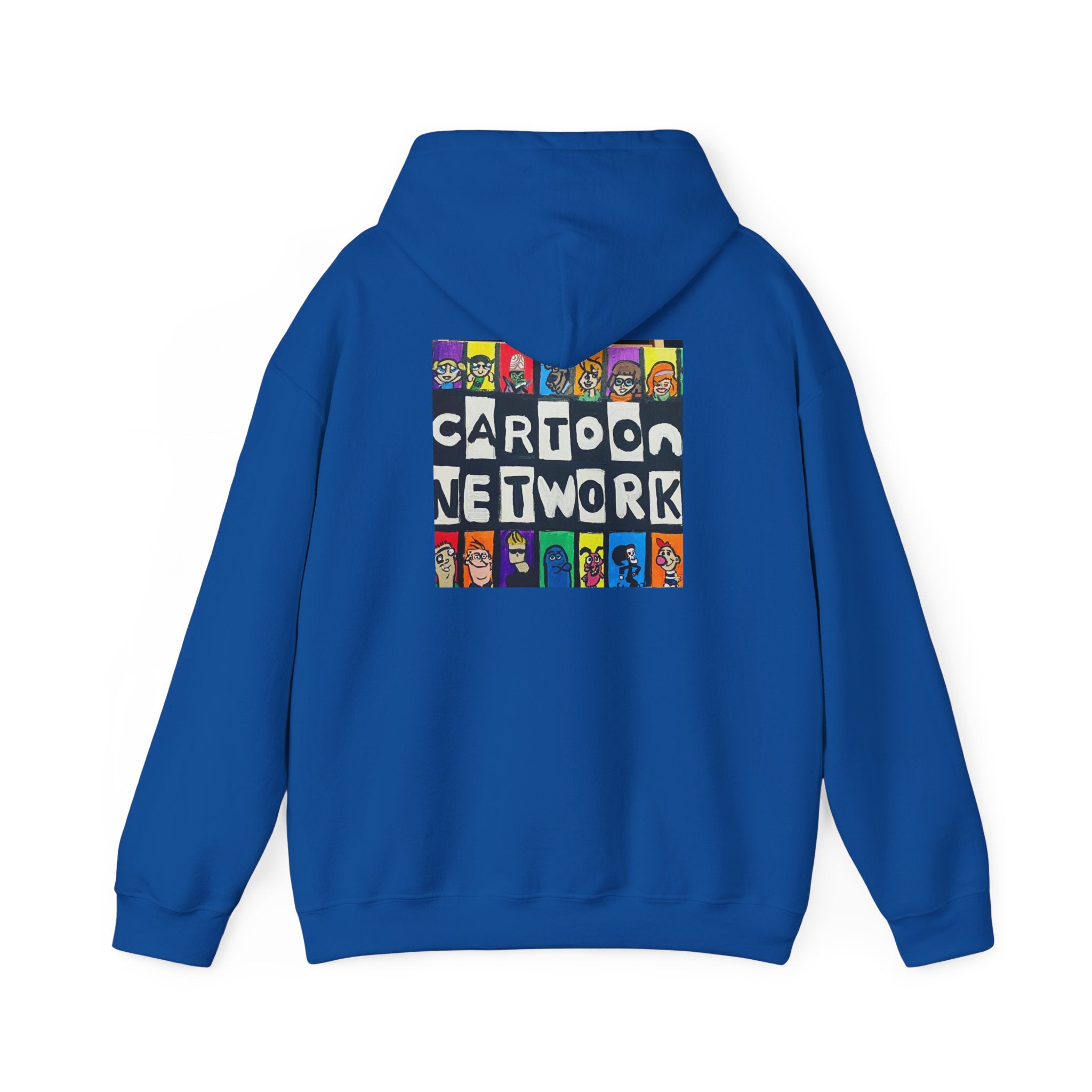 Cartoon Network Collage Hoodie — Retro Cartoon Characters Graphic Pullover