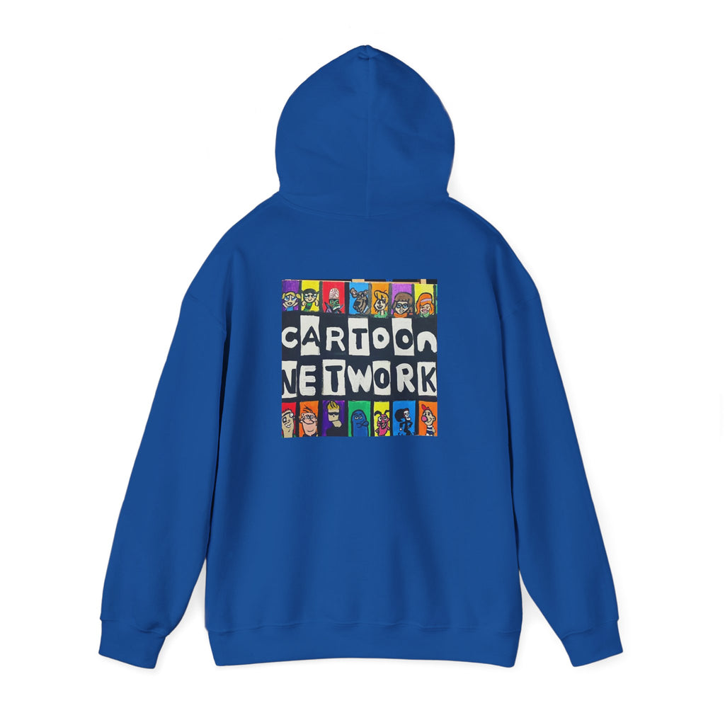 Cartoon Network Collage Hoodie — Retro Cartoon Characters Graphic Pullover