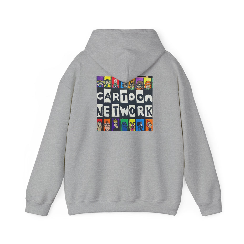 Cartoon Network Collage Hoodie — Retro Cartoon Characters Graphic Pullover