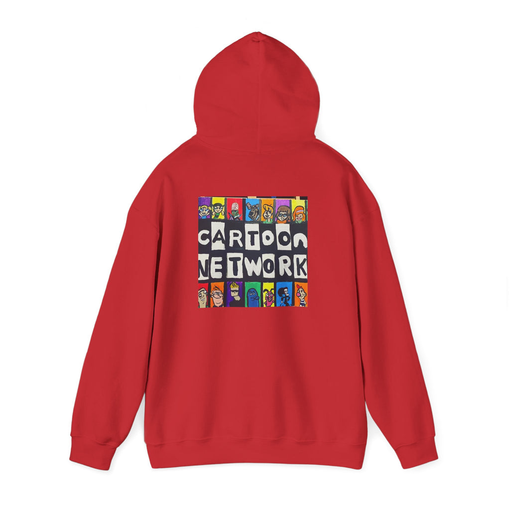 Cartoon Network Collage Hoodie — Retro Cartoon Characters Graphic Pullover