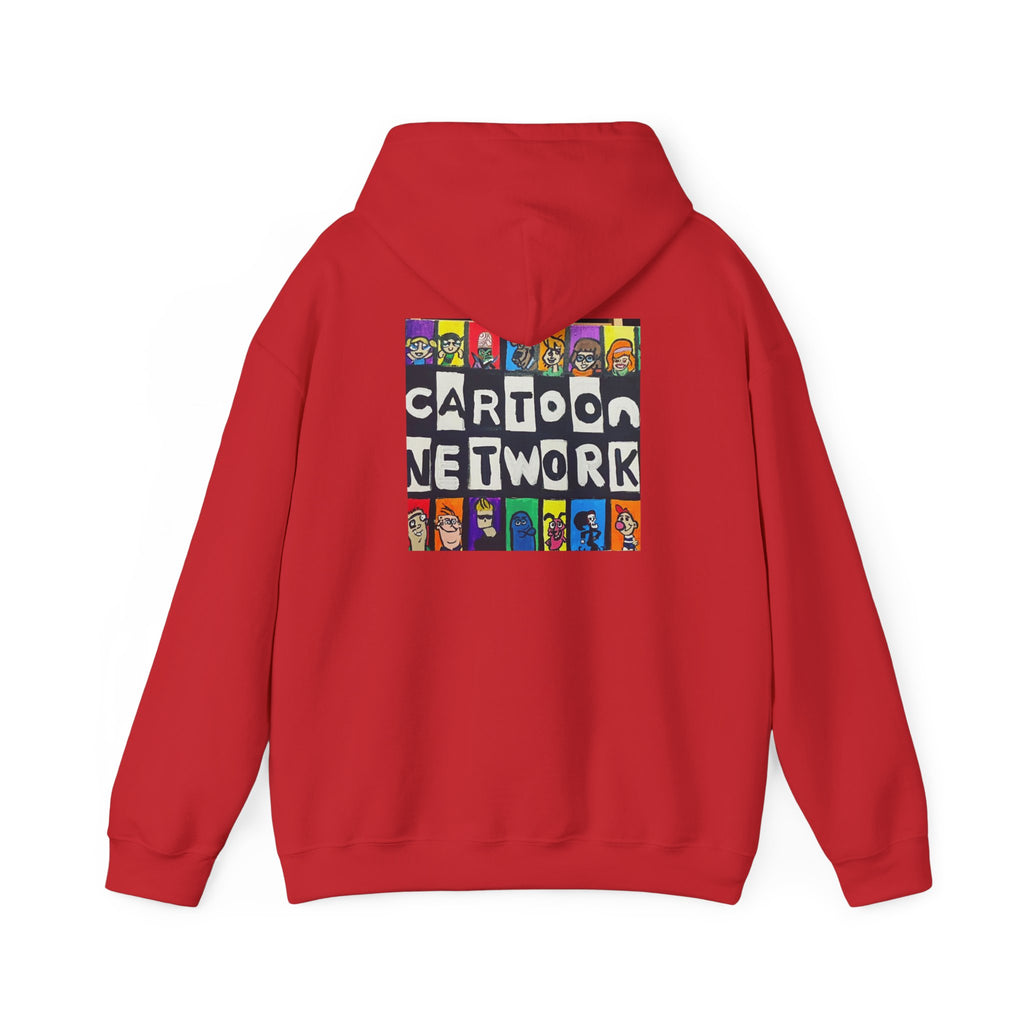 Cartoon Network Collage Hoodie — Retro Cartoon Characters Graphic Pullover