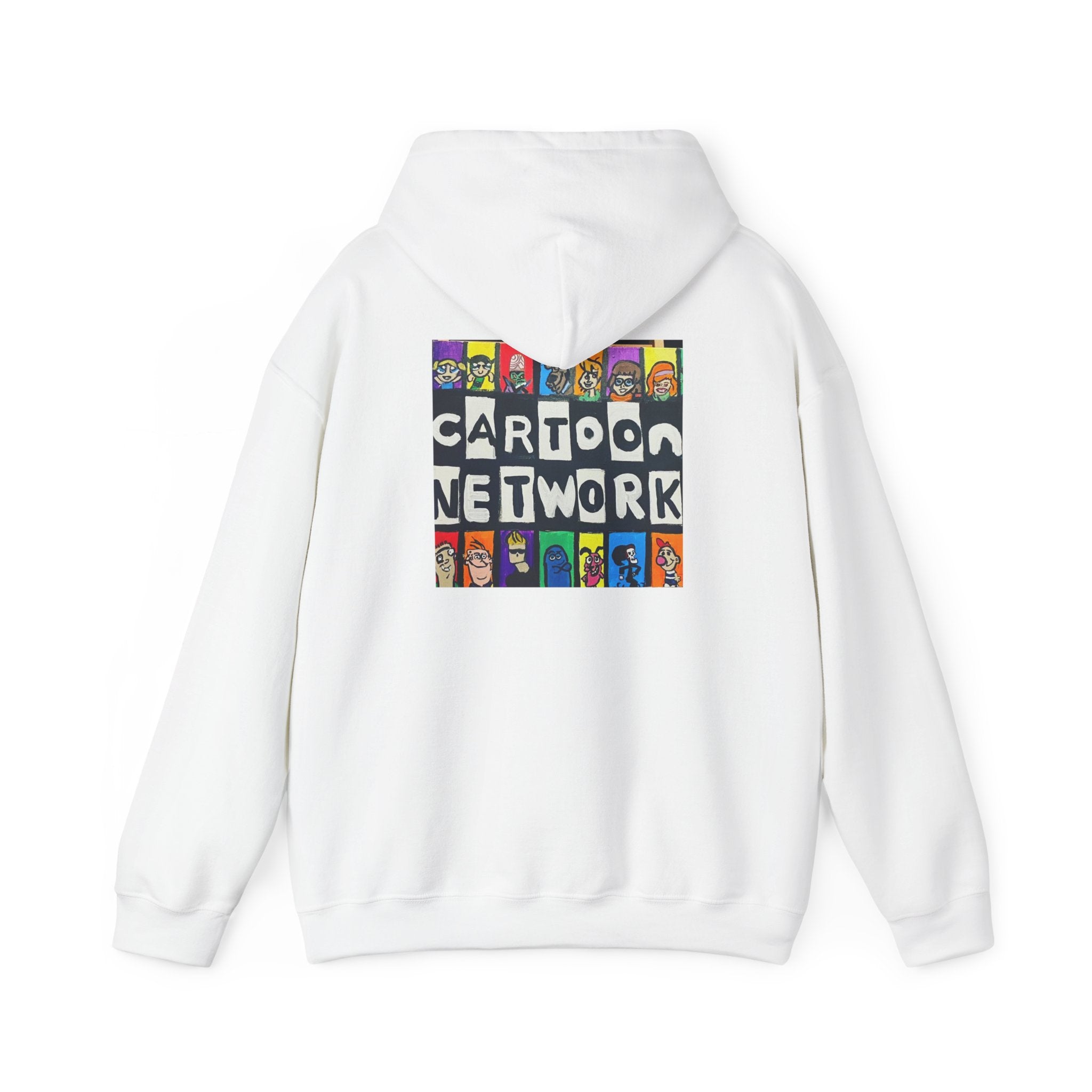 Cartoon Network Collage Hoodie — Retro Cartoon Characters Graphic Pullover
