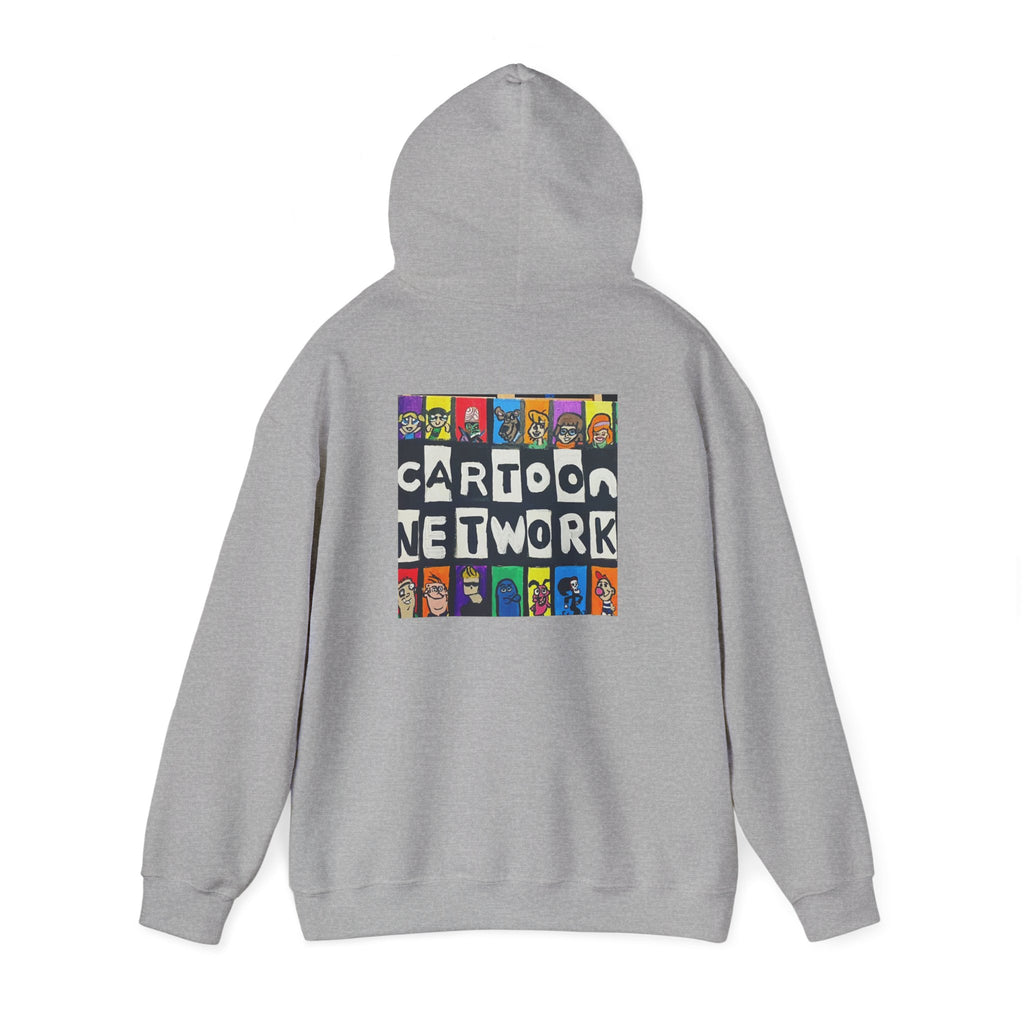 Cartoon Network Collage Hoodie — Retro Cartoon Characters Graphic Pullover