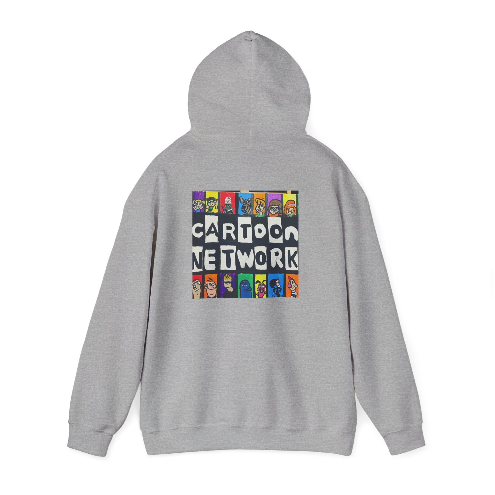 Cartoon Network Collage Hoodie — Retro Cartoon Characters Graphic Pullover