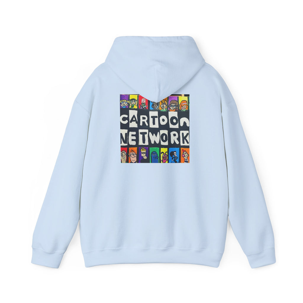 Cartoon Network Collage Hoodie — Retro Cartoon Characters Graphic Pullover